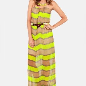 SOLD Lulus silk maxi dress